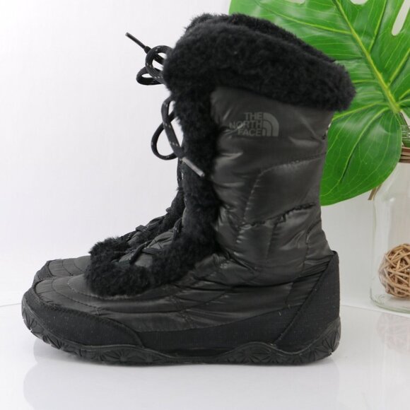 The North Face Womens Icepick Boot Size 6 Waterproof Quilted Puffer Down Goose - Picture 8 of 12
